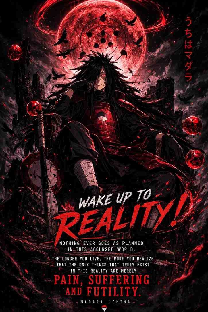 Wake up to reality, Madara Uchiha speech